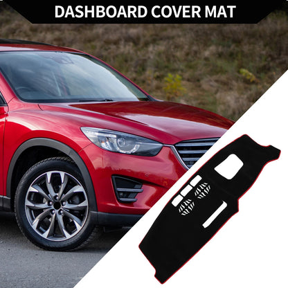Dashboard Cover Mat for Mazda CX-5, CX-8 (2017–2021) - Black Red