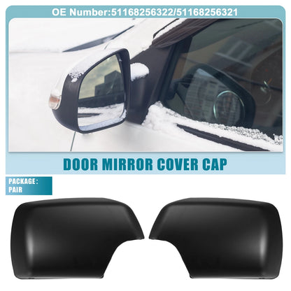 1 Pair Rearview Mirror Cover Cap for BMW X5 (2007–2013) NO.51168256322/51168256321