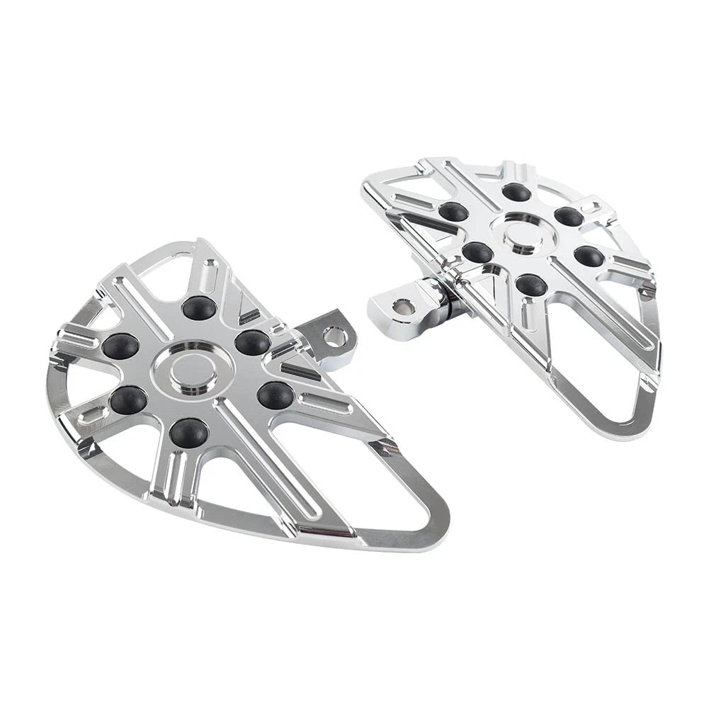 2X Rear Passenger Footrest Floorboard for Harley Touring Softail  Chrome