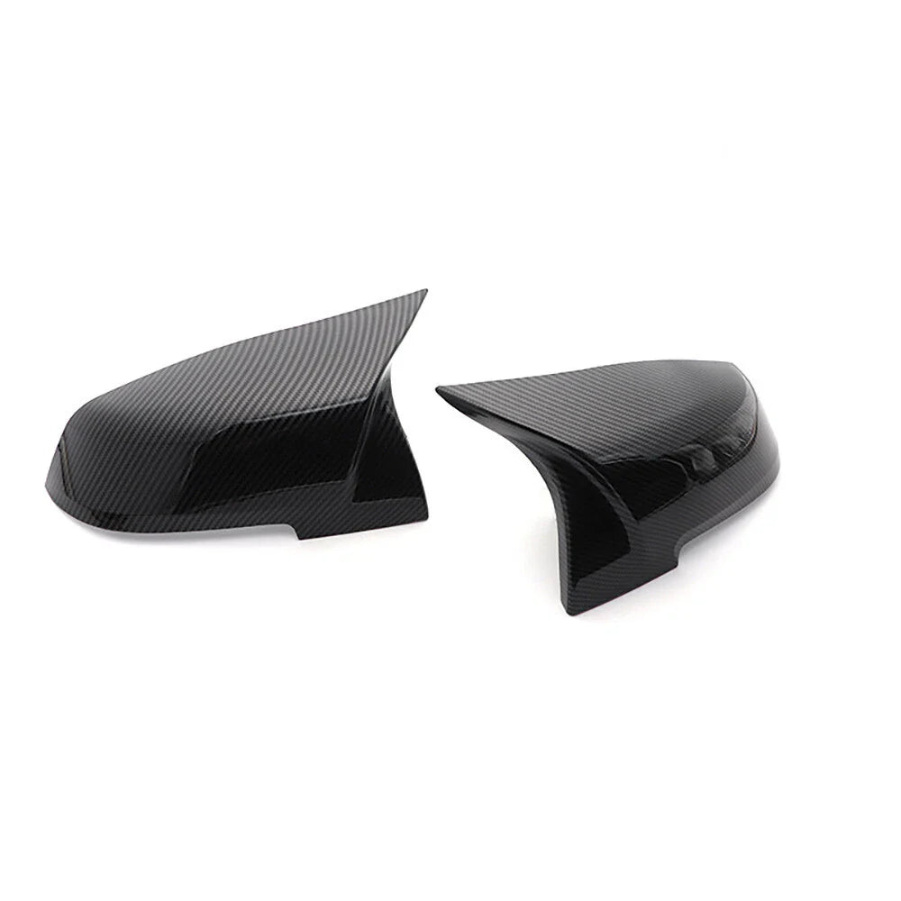2Pcs Carbon Fiber Rear Side Mirror Cover Caps for BMW F20 F21 F30 F32 F36 X1 M3
