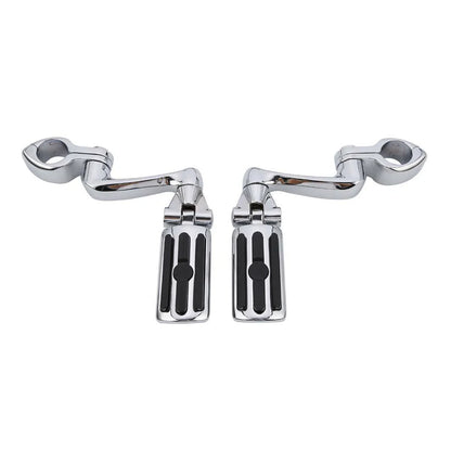 32mm Footpegs 360° Adjustable Long Mount Clamp 1-1/4in for Highway Bars