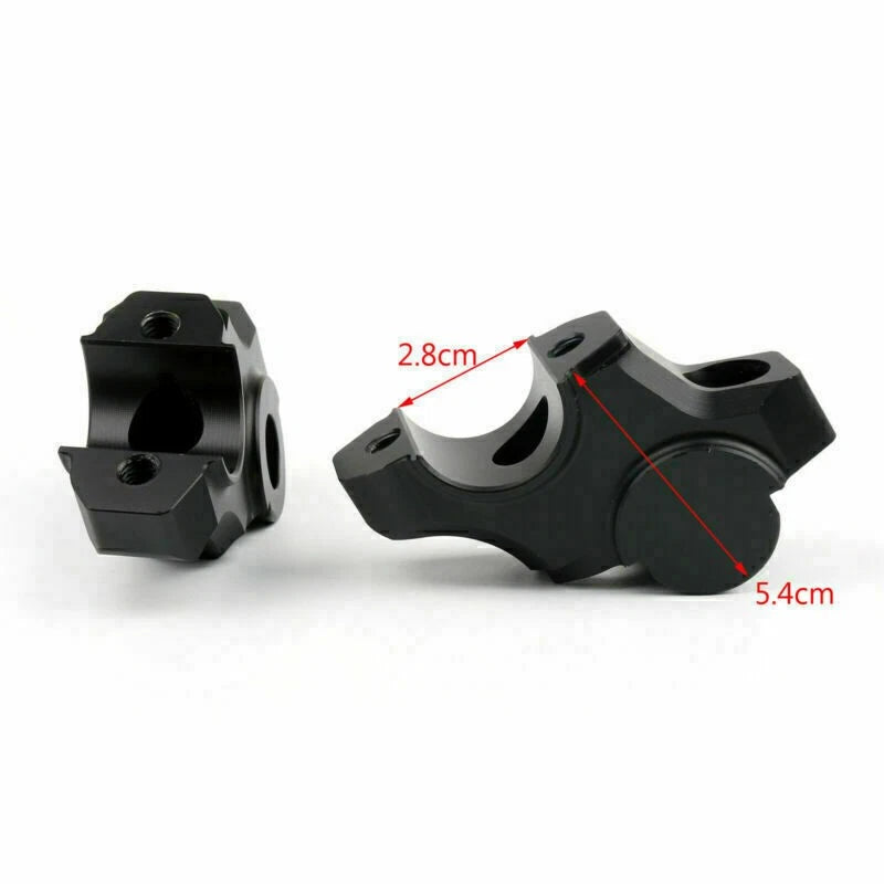 Black Handlebar Brackets for Yamaha MT-09 FZ-09 XSR900 (2012–2020)