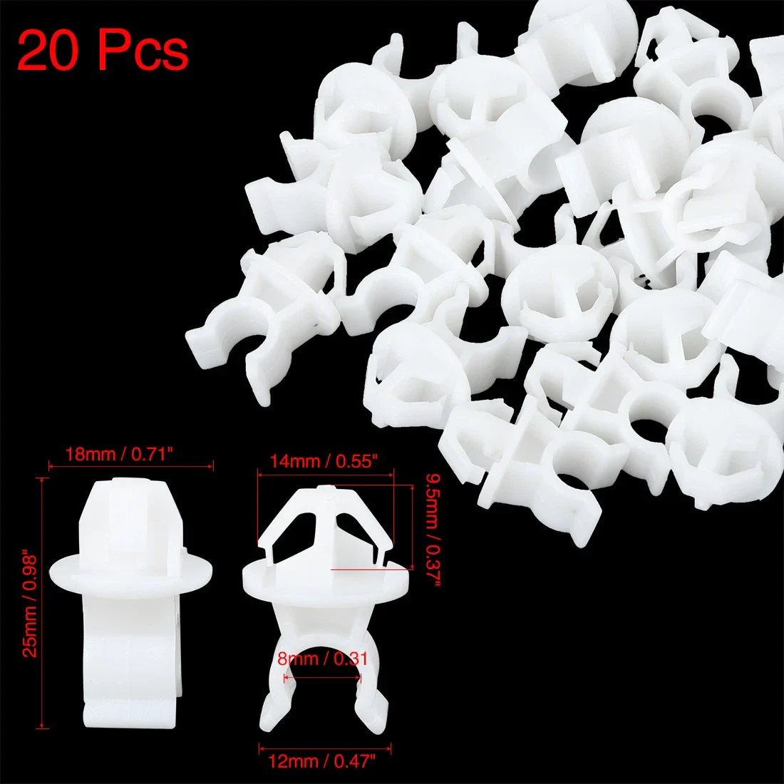 20 x Car Hood Prop Rod Clips for Honda Accord CRV Civic City (2003-2023)