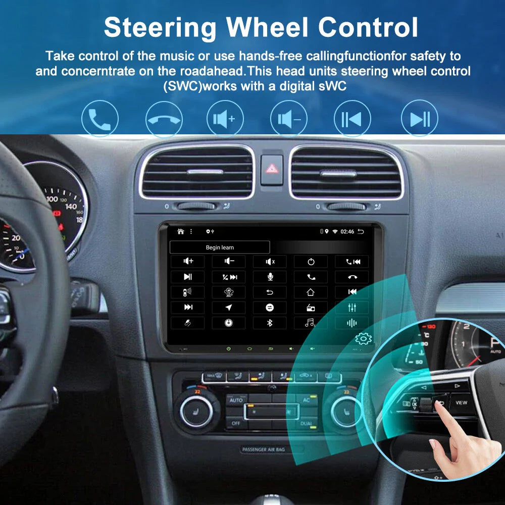 9'' Wireless CarPlay Android Auto Head Unit for VW Amarok (2011-2016)