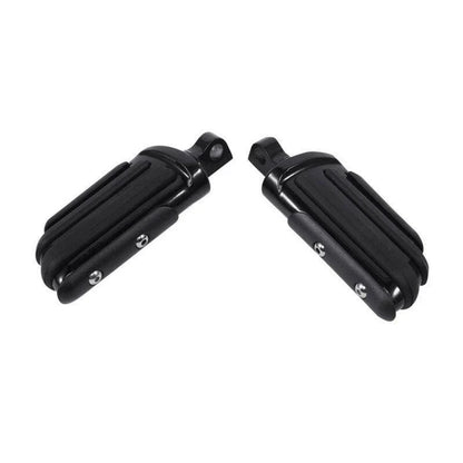 Black Pilot Male Mount Foot Pegs for Harley Touring Softail Dyna