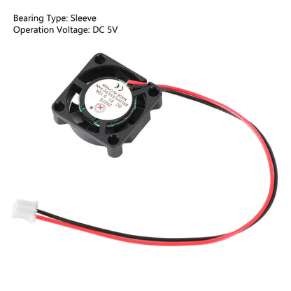 Brushless Cooling Computer Fan 5V 0.12A 2507S 25x25x7mm 2 Pin Wire
