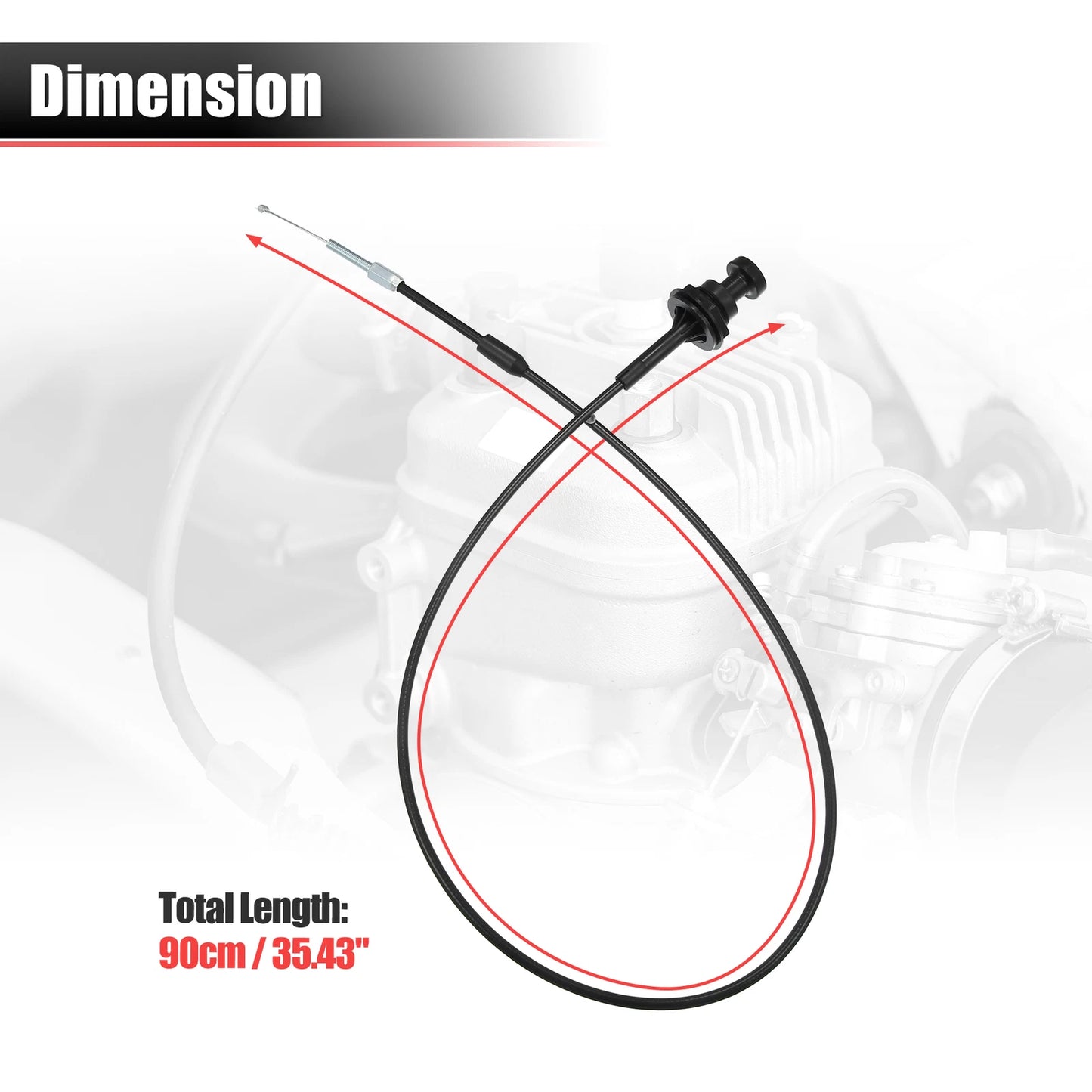 90cm Choke Cable for Polaris Sportsman 335 400 MV7 (2005)