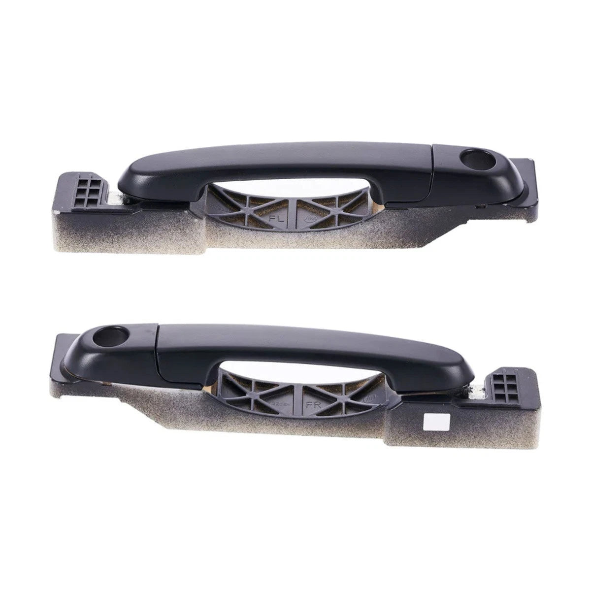 Set of 2 Outer Door Handles for Hyundai Accent (2005–2009) Black