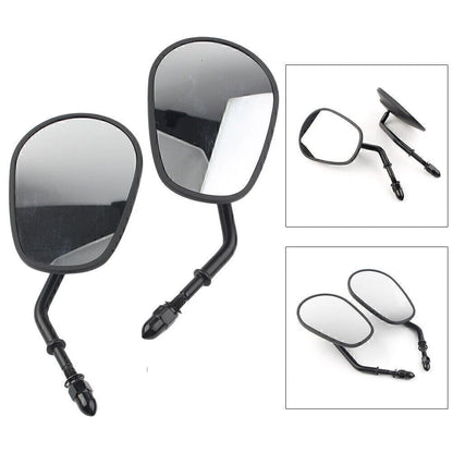 1 Pair Black Rear View Mirrors for Harley Road King (2000–2023)