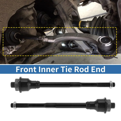 2 x Front Inner Tie Rod End Links for Chevrolet Silverado 2500 HD (2011-2019)