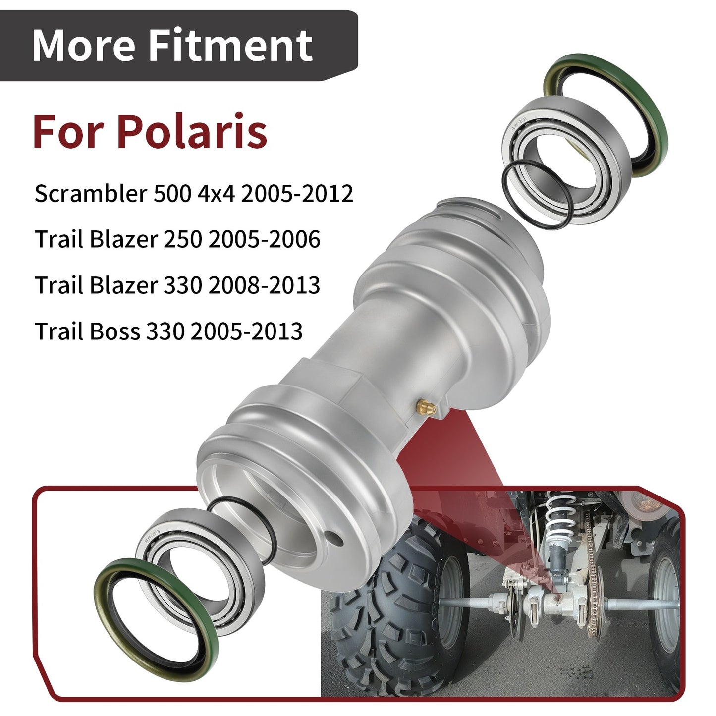 Rear Hub Repair Kit for Polaris Scrambler / Trail Blazer / Trail Boss