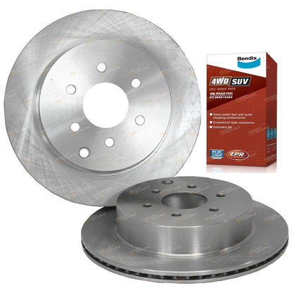 Rear Brake Rotors + Pads for Nissan Pathfinder R51 (2005-2013) 4x4