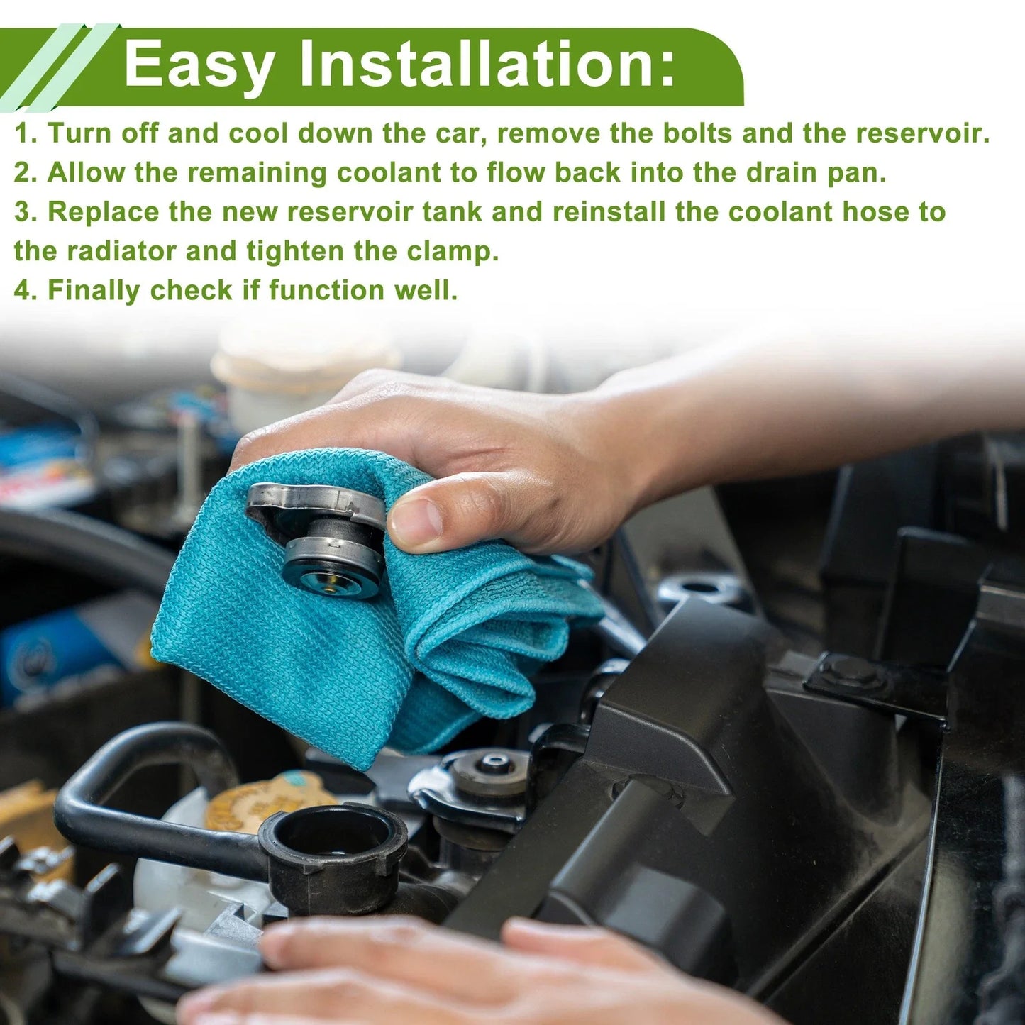 Coolant Expansion Recovery Overflow Tank for Mercedes-Benz C280 (1994-2000)