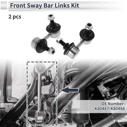 Front Stabilizer Bar Links No Bushing for Acura RSX (2002–2006) No.K80487/K80488