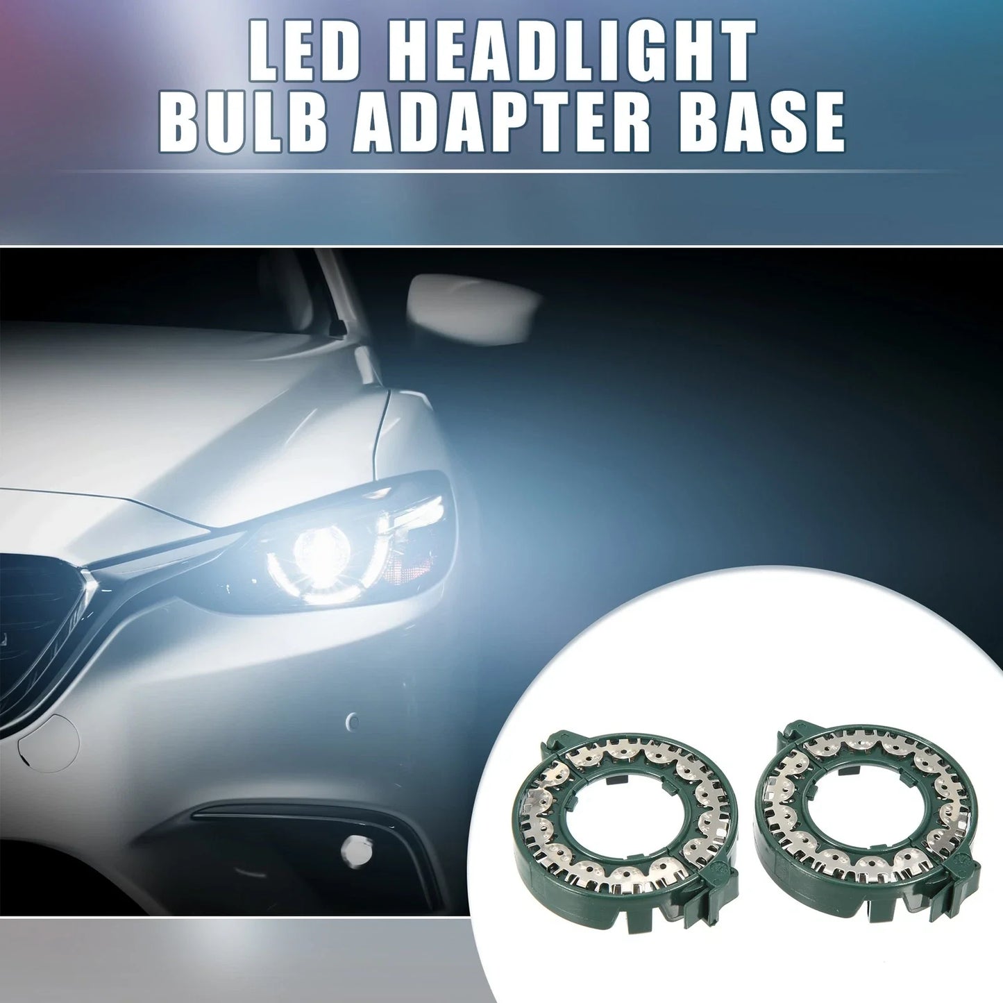 LED Headlight Bulb Holder Adapter for Audi, BMW