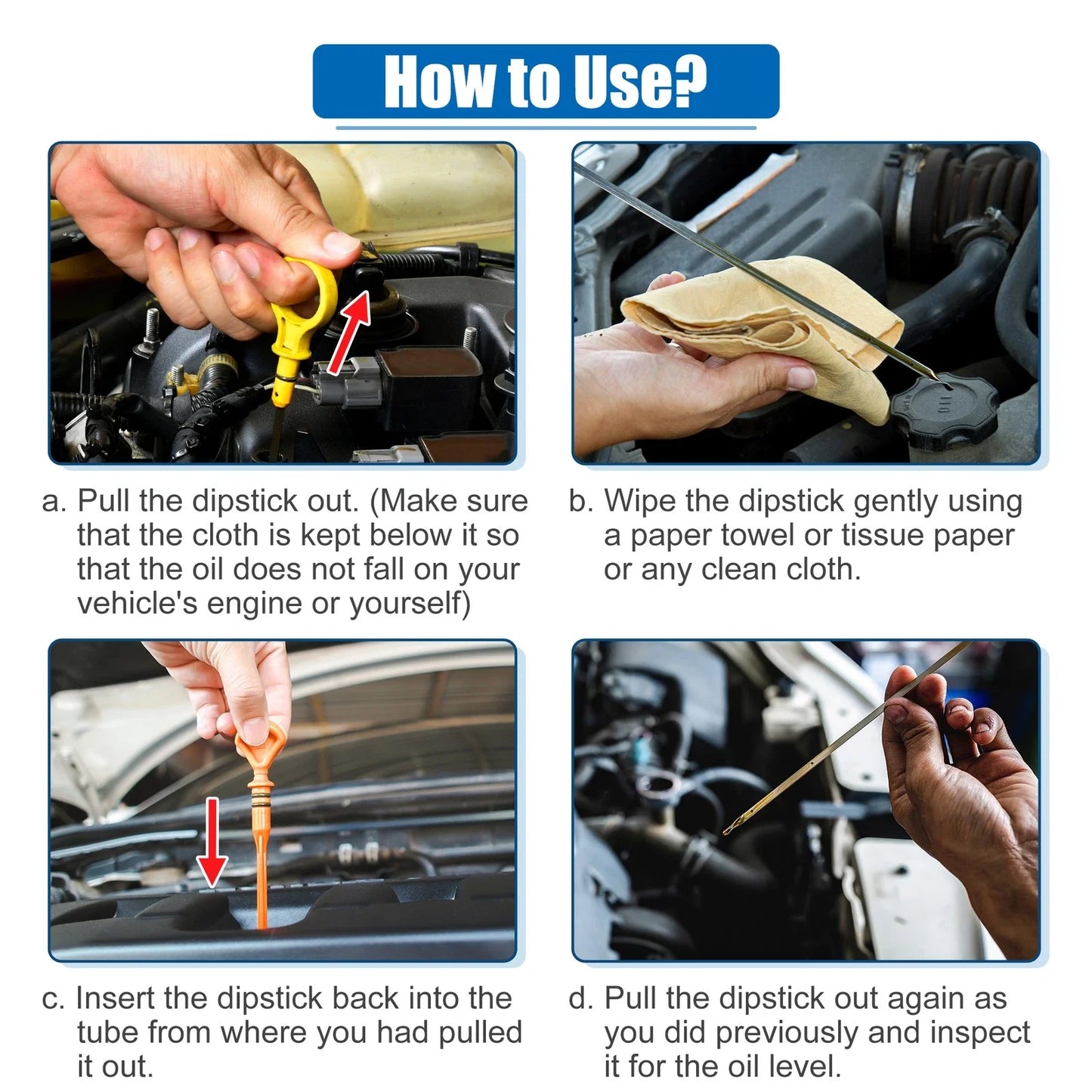 Engine Oil Fluid Level Dipstick for Honda Accord (2003-2007)