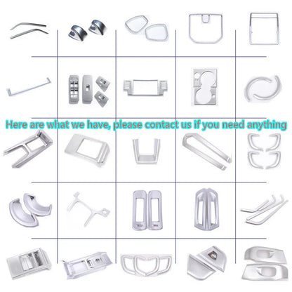 2 x Matte Silver Center Trim Frame Console for Discovery Sport (2015–2019)
