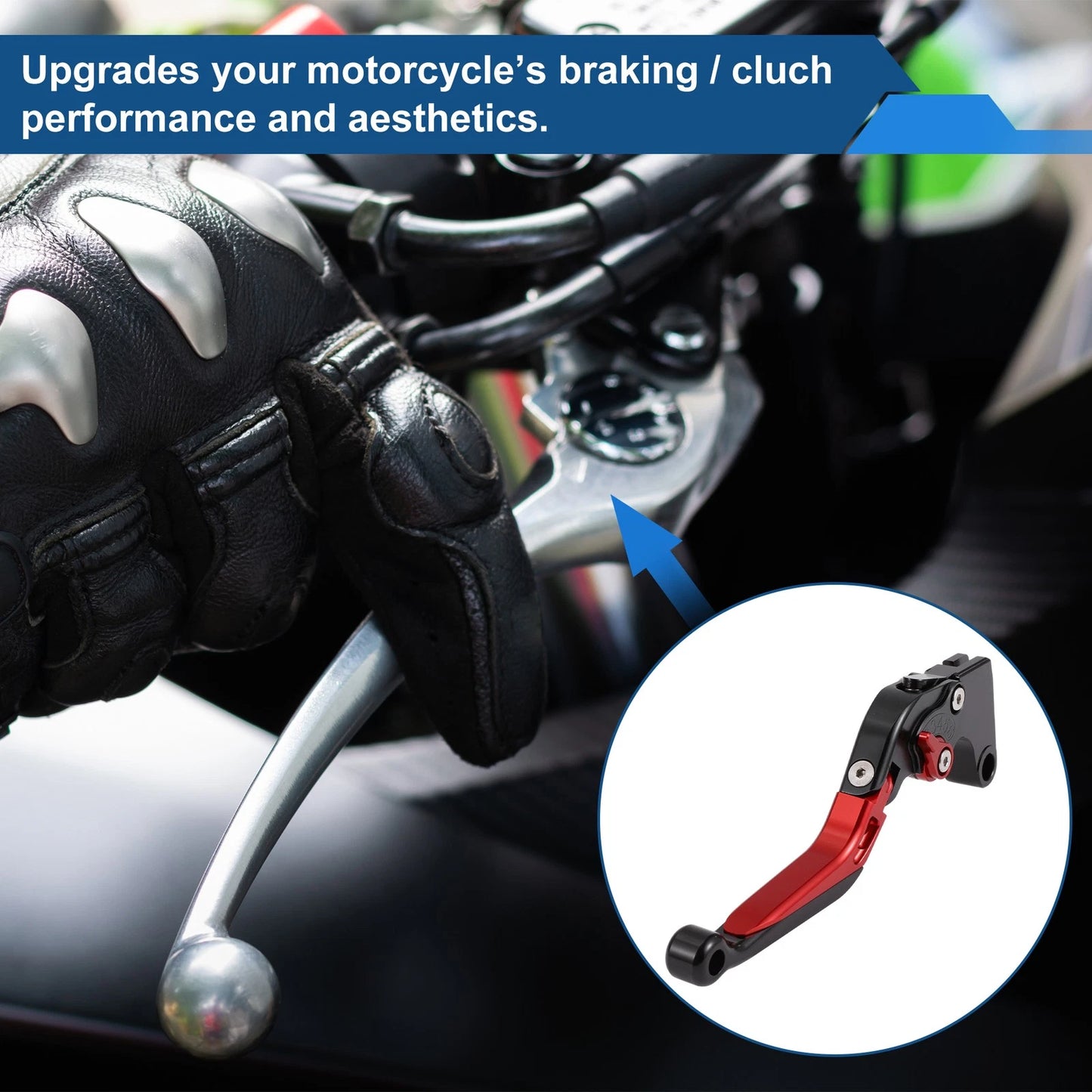 Adjustable Brake Clutch Levers for Yamaha YZF R1 (2002–2003) Black Red Set