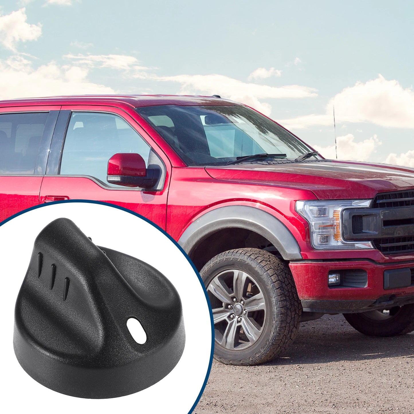 Head Lamp Switch Knob for Ford F-150 (1997–2004) Black Plastic