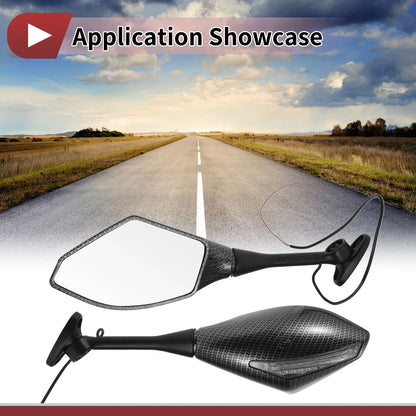Motorcycle Rear View Mirrors for Honda CBR600RR (2003-2014) - Aluminum Set