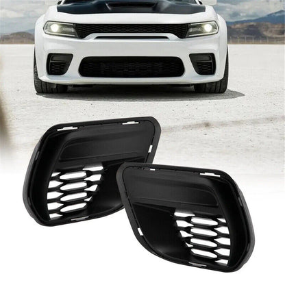 Fog Light Lamp Cover Bezel Trim  Left & Right for Dodge Charger (2015-2021)