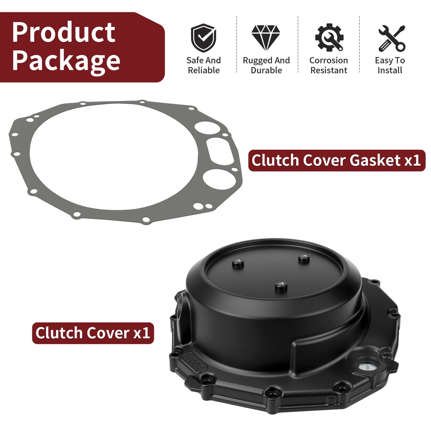 Clutch Cover with Gasket for Suzuki Hayabusa GSX1300 (1999–2020)