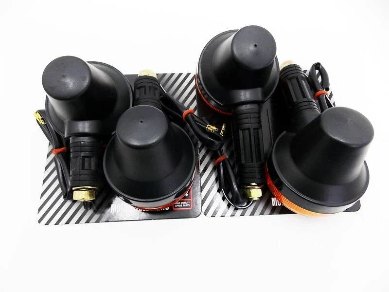 4 x Front Rear Turn Signal Indicator Blinker Assembly for Suzuki DR250S (81-88)