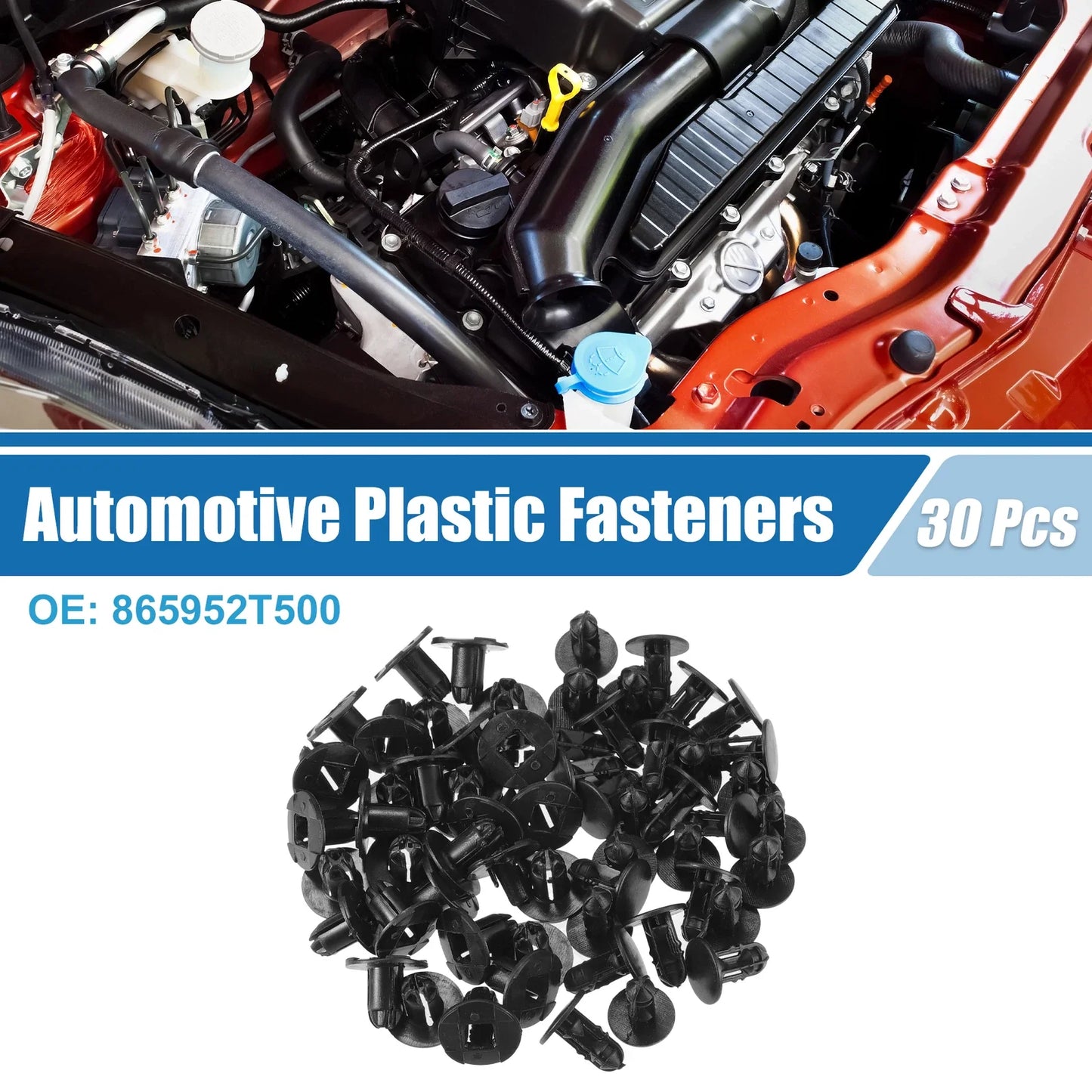 30 x Push-Type Retainer Clips for Hyundai Accent (2010-2017)