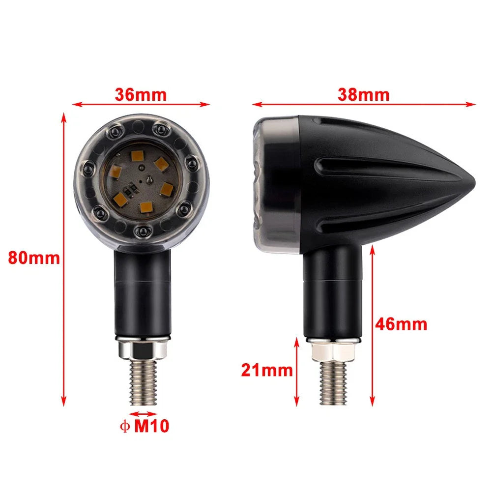 4x LED Tail Light Lamp for Harley Cafe Racer