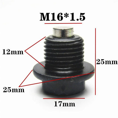 Oil Pan Drain Plug Bolt w/O-Ring for Renault, Lada, Peugeot, Citroen (208-408)