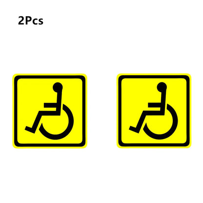 Handicap Sign Wheelchair Accessible Car Decal Sticker 13cm x 13cm