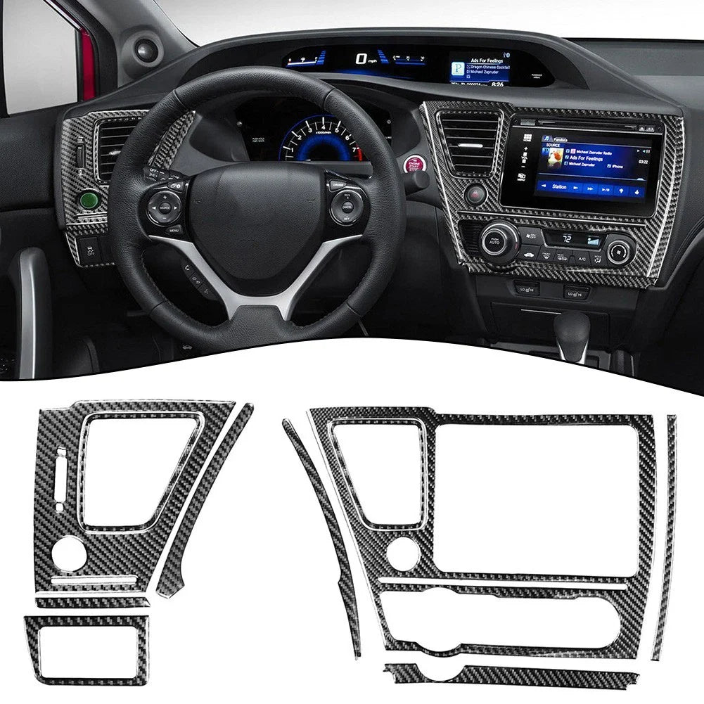 10 x Carbon Fiber Decal Set for Honda Civic 9th (2006–2011)
