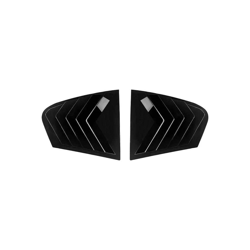 Gloss Black Rear Side Window Quarter Louver Cover for BMW 5-Series Sedan (2018–2023)