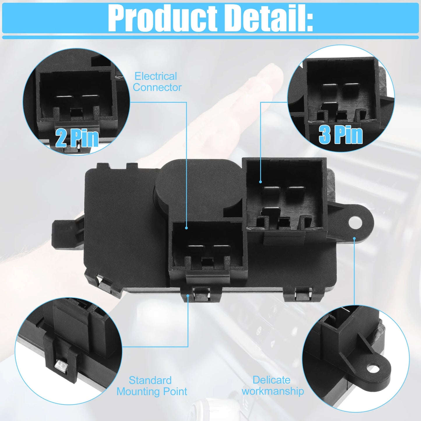 HVAC Blower Motor Resistor for Ford Focus Mk3 (2010–Present) No. 6G9T19E624DA