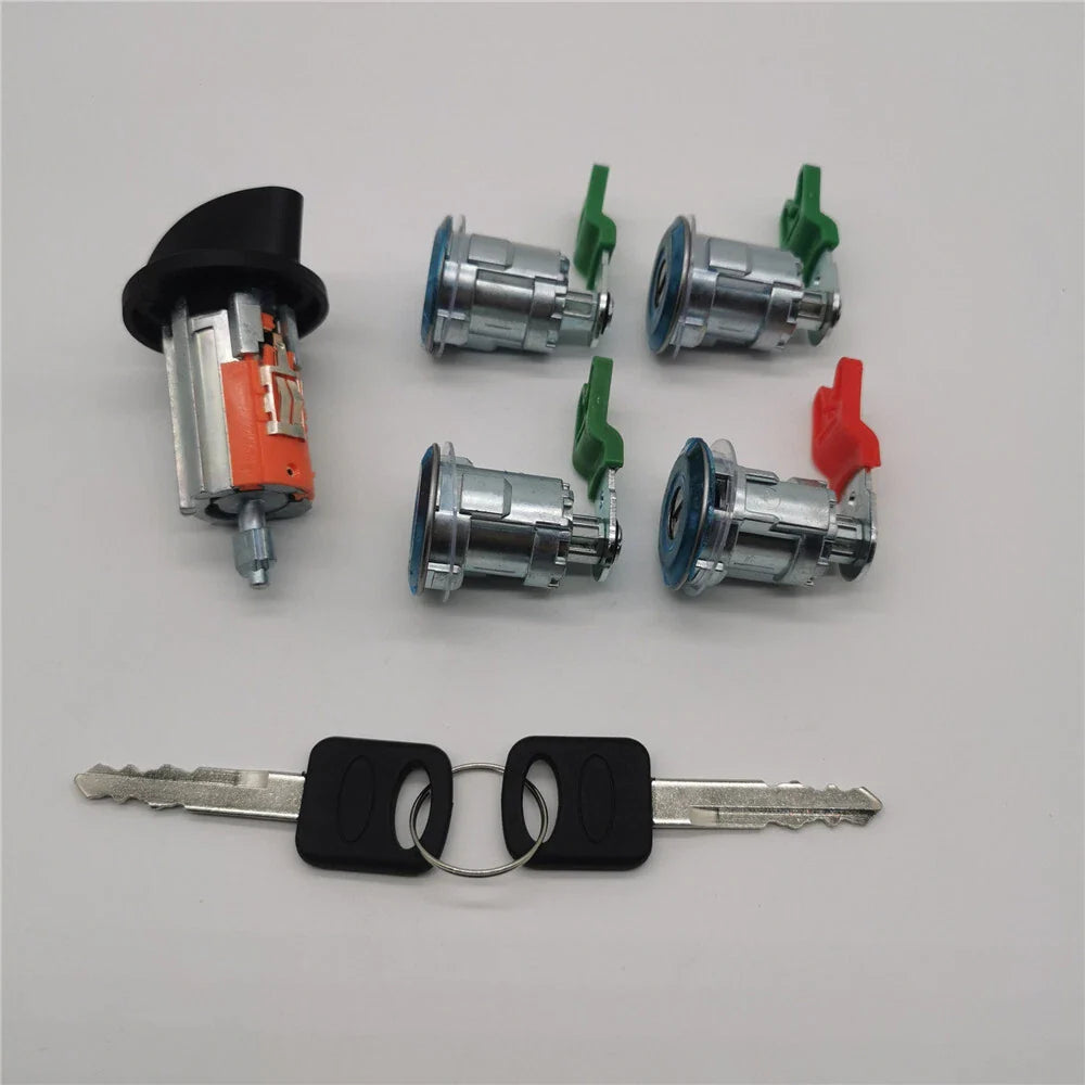 Ignition Cylinder & 4 Door Lock Kit for Ford Econoline Van (1997-2020)