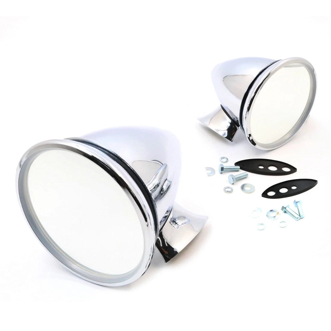 Set of 2 Chrome Door Mirrors for Lancia Aurelia (1950–1958)