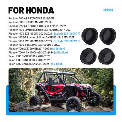 Set of 4 Wheel Center Caps for Honda Talon 1000 (2019–2023)