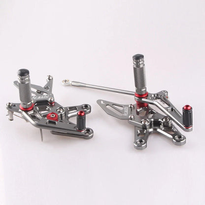 Rearset Footpegs Pedals Brackets for Kawasaki ZX10R (2006-2007)