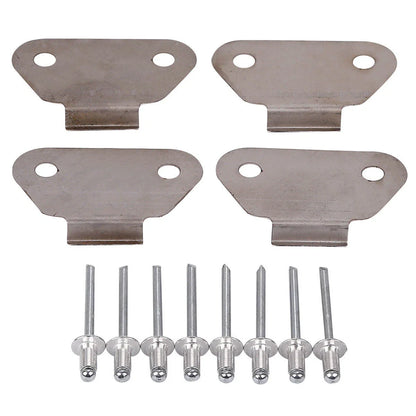 4 x Hard Saddlebags Lids Wear Strike Plates for Harley Touring Models (1993-2013)