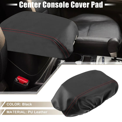Dodge Durango Center Console Armrest Cover 2011-2021 Black with Red Stitches