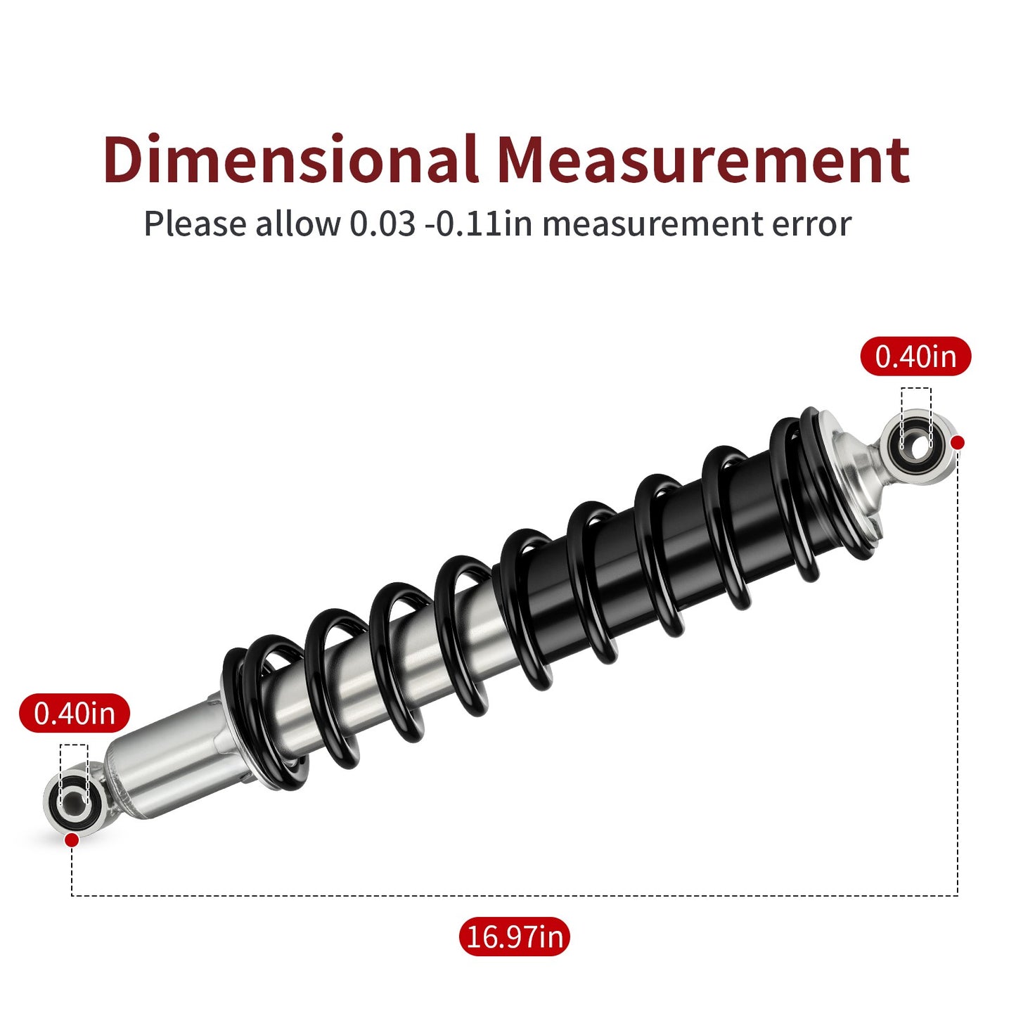Set of 2 Front Shocks for Honda Foreman Rubicon 500 (2004–2008)