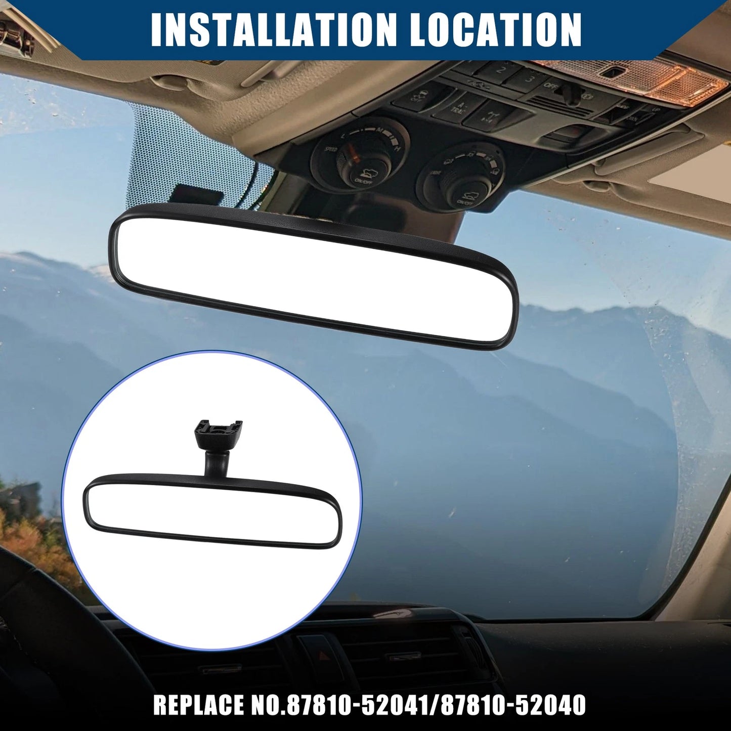 Rear View Mirror for Toyota RAV4, Yaris, Prius (No.8781052041)