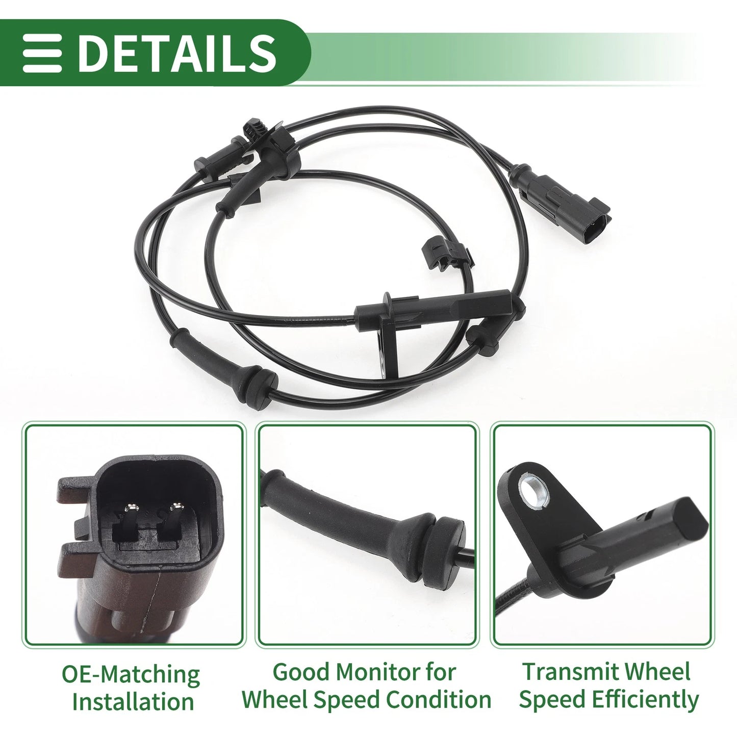 ABS Wheel Speed Sensor No. 4779735AC for Dodge Ram 2500 (2012–2013)