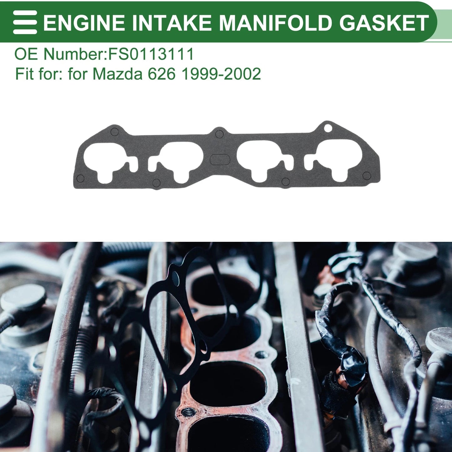 Engine Intake Manifold Gasket for Mazda 626 (1999–2002) No.FS0113111