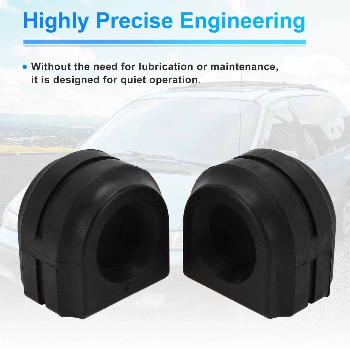 2X Stabilizer Sway Bar Bushing Kit for BMW 528i (2011–2016) 31356791924 Rubber
