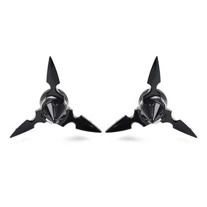 Spun Blade Spinning Front Axle Cap Nut Covers for Harley Softail Dyna
