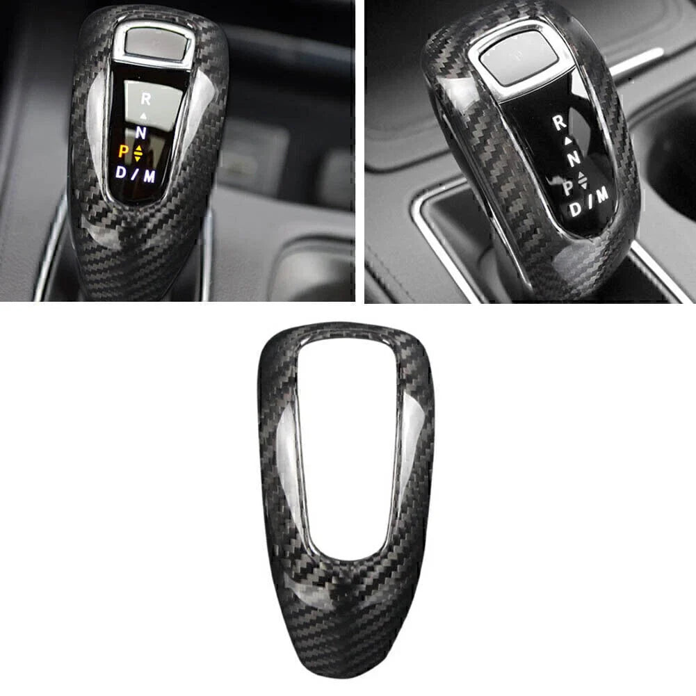 Carbon Fiber Black Gear Shift Knob Cover for Cadillac XT4 (2018-2020)