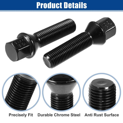 20 x Extended Wheel Lug Bolts M14x1.5 45mm Conical Seat for BMW X3 E83
