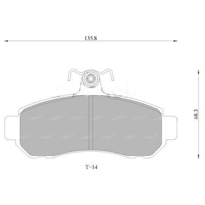 Front Disc Brake Pads Set for Mitsubishi Magna TE TF TR TS (1991-1998)