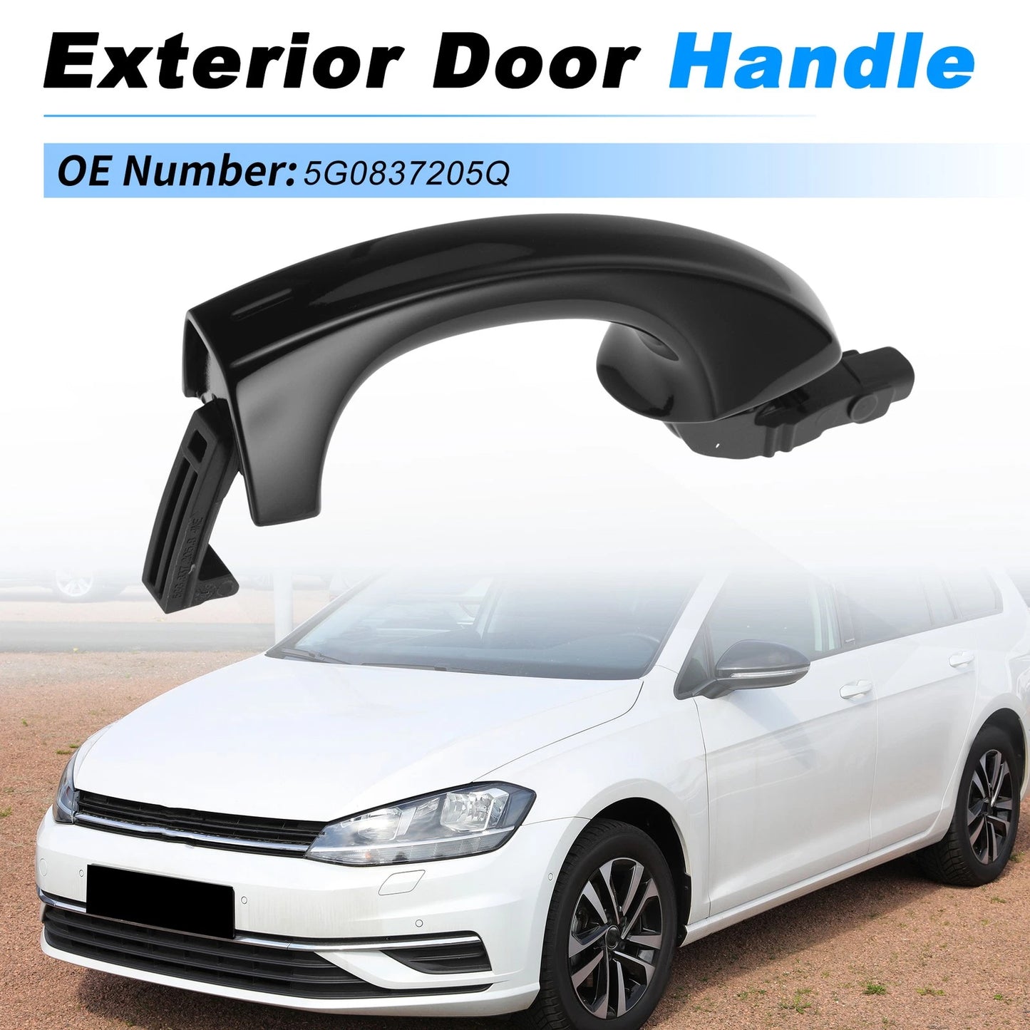Exterior Door Handle for Skoda Kodiaq (2017–2024) No. 5G0837205Q Black